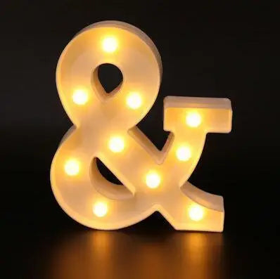 Lampes lettre lumineuses LED