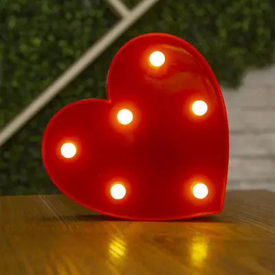 Lampes lettre lumineuses LED