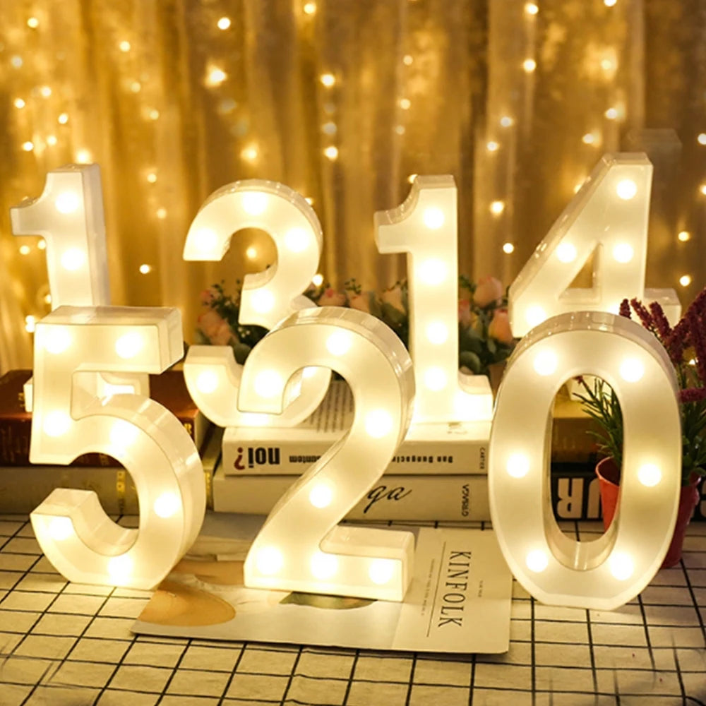 Lampes lettre lumineuses LED