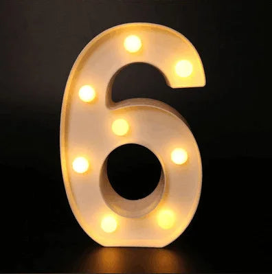 Lampes lettre lumineuses LED