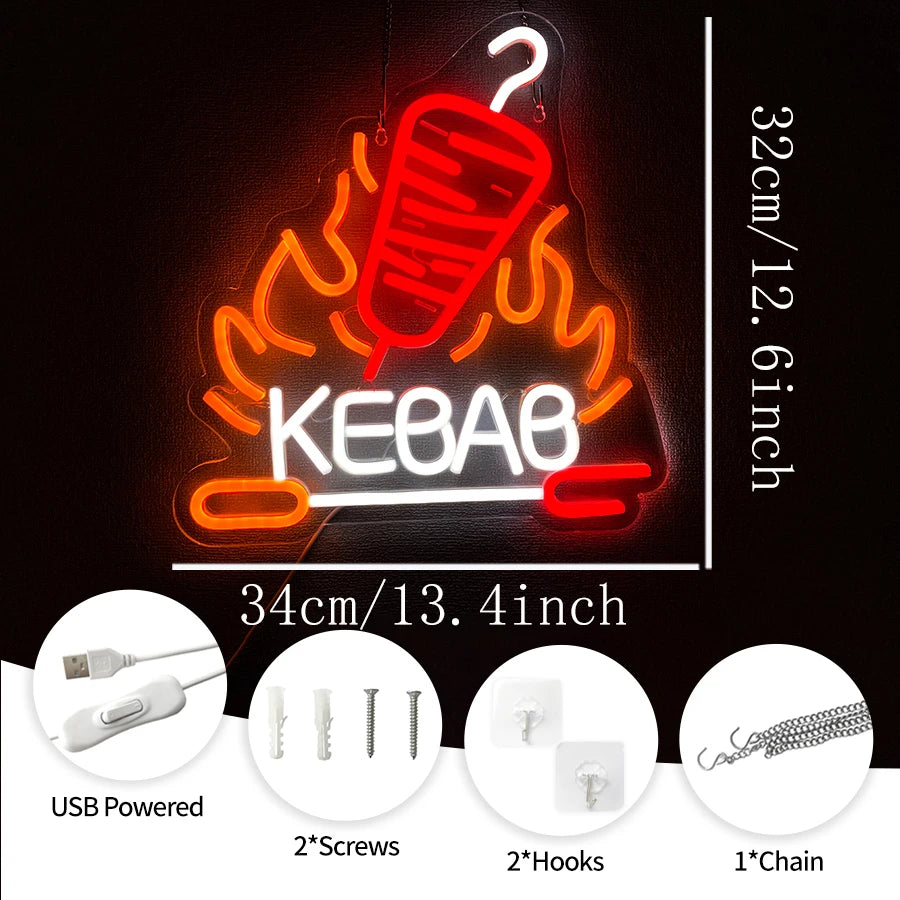 Néon Kebab LED