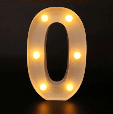 Lampes lettre lumineuses LED