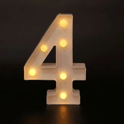 Lampes lettre lumineuses LED