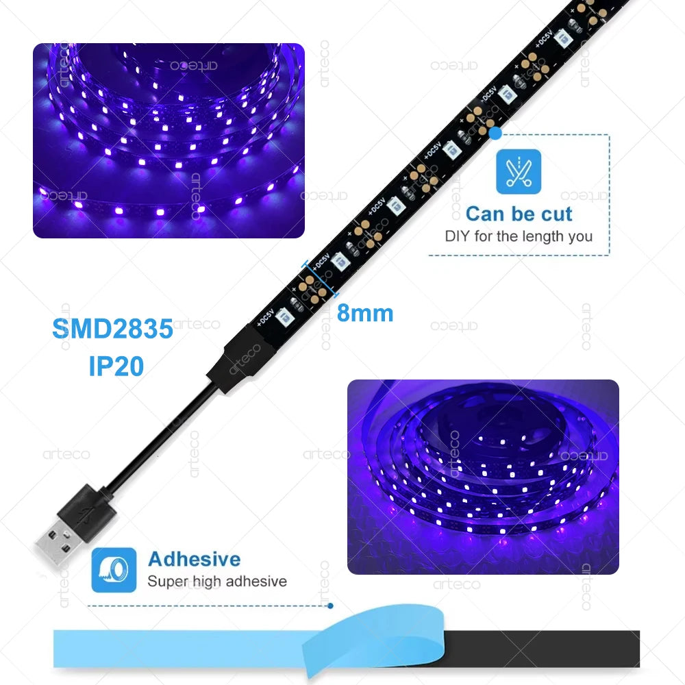 LED USB Violette