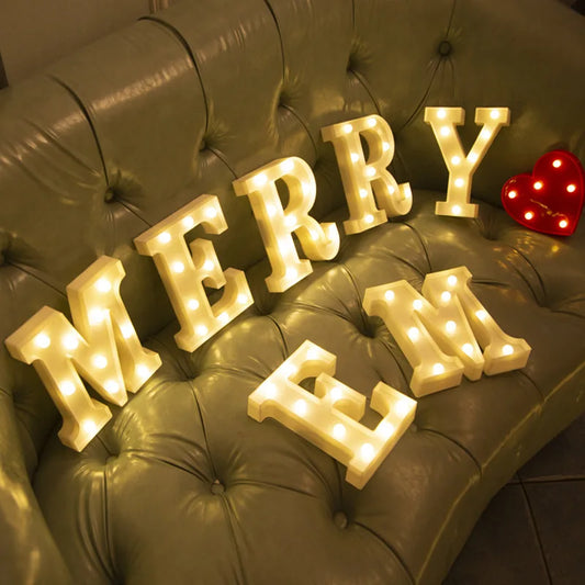Lampes lettre lumineuses LED