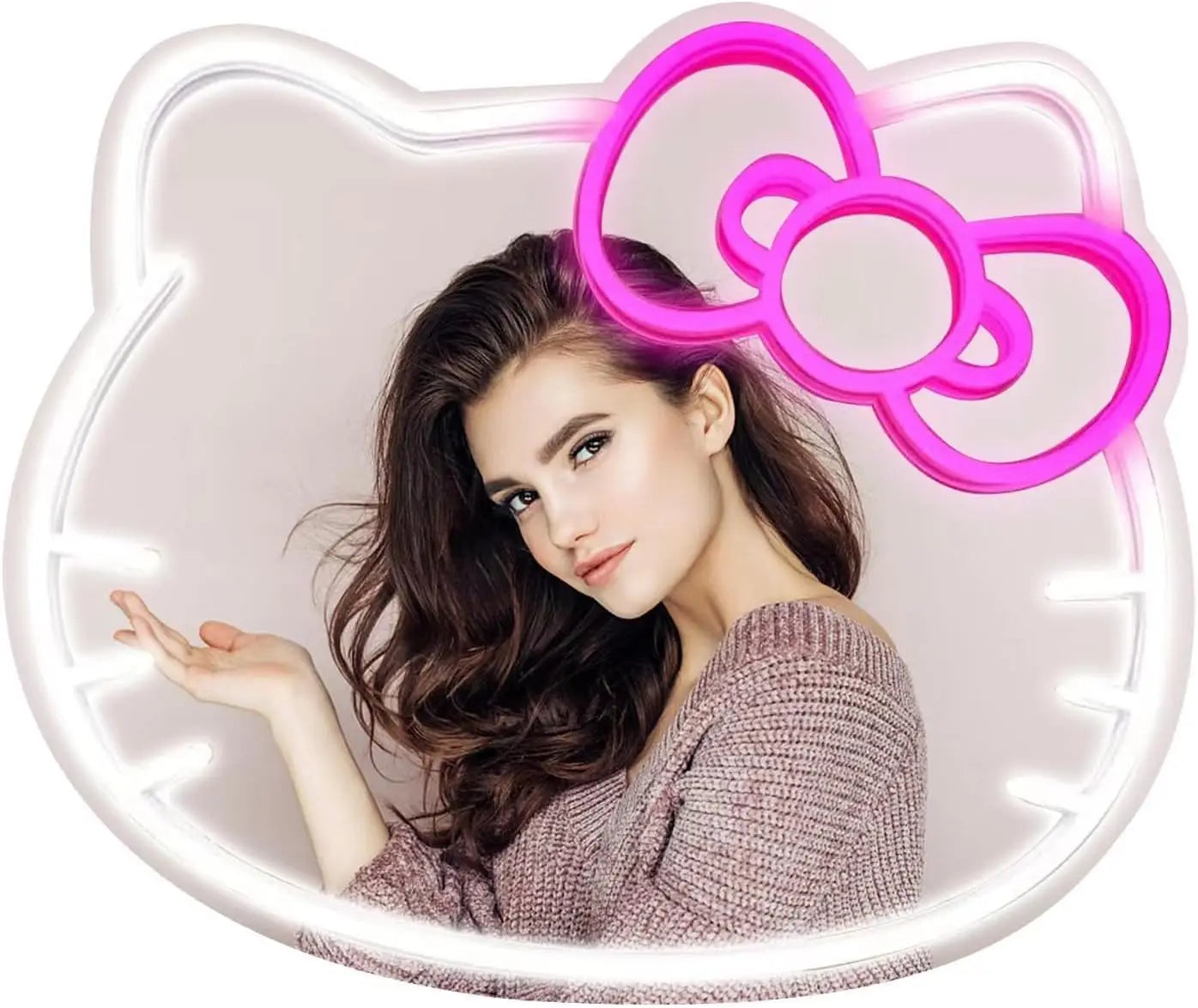 Miroir néon Hello Kitty