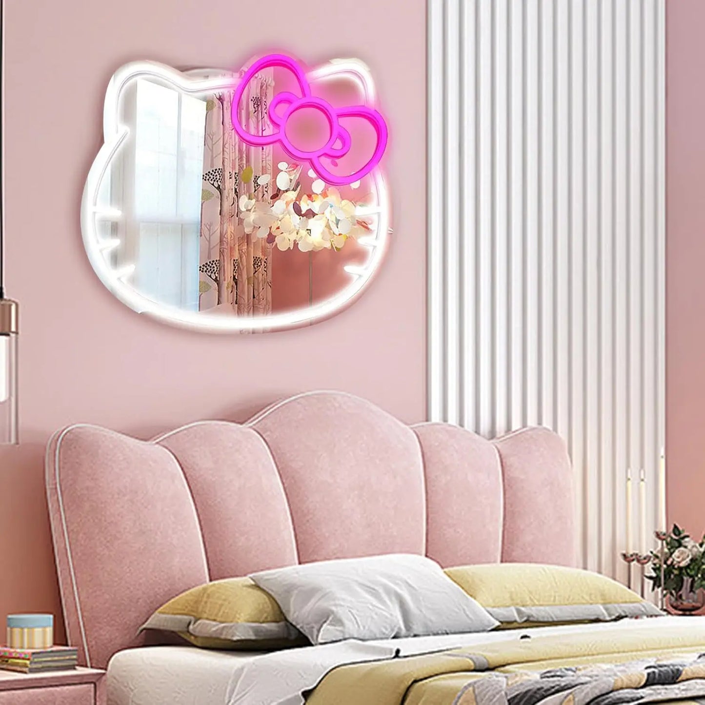 Miroir néon Hello Kitty